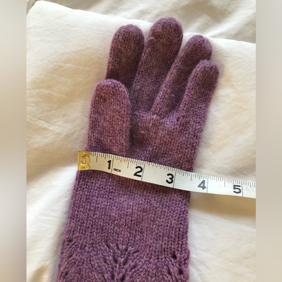 Ralph Lauren purple wool gloves - Picture 6 of 9
